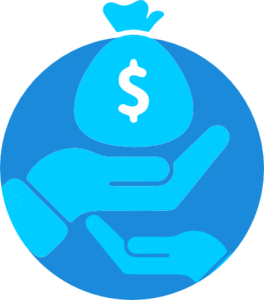 icon of hands holding money